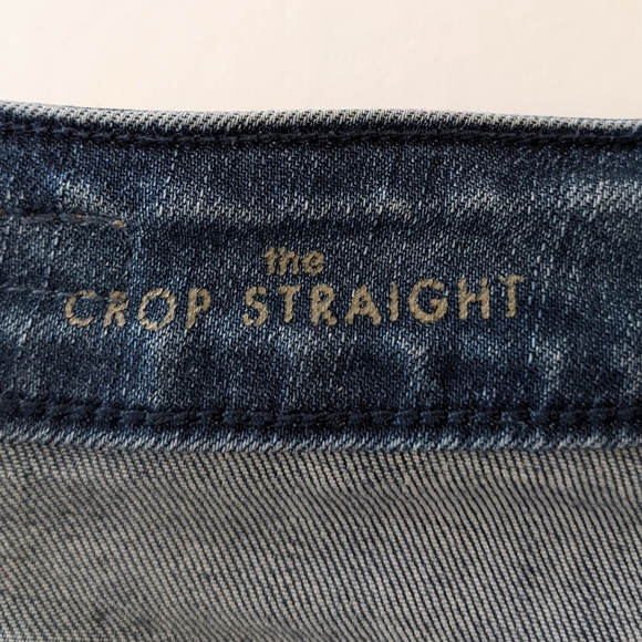 Liverpool Jeans Blue Denim Straight Leg Button Front Crop Size 2 - Picture 9 of 17